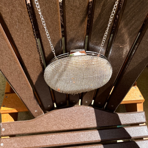 Olga Berg Bria Crystal Fringe Evening Bag - Picture 5 of 10